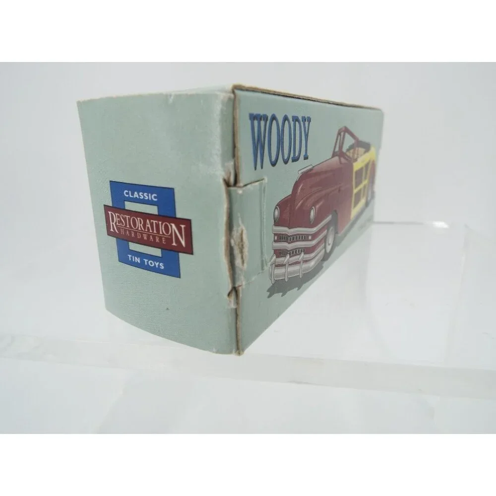Restoration Hardware Classic Tin Toys 1947 Woody Car Ornament with Box